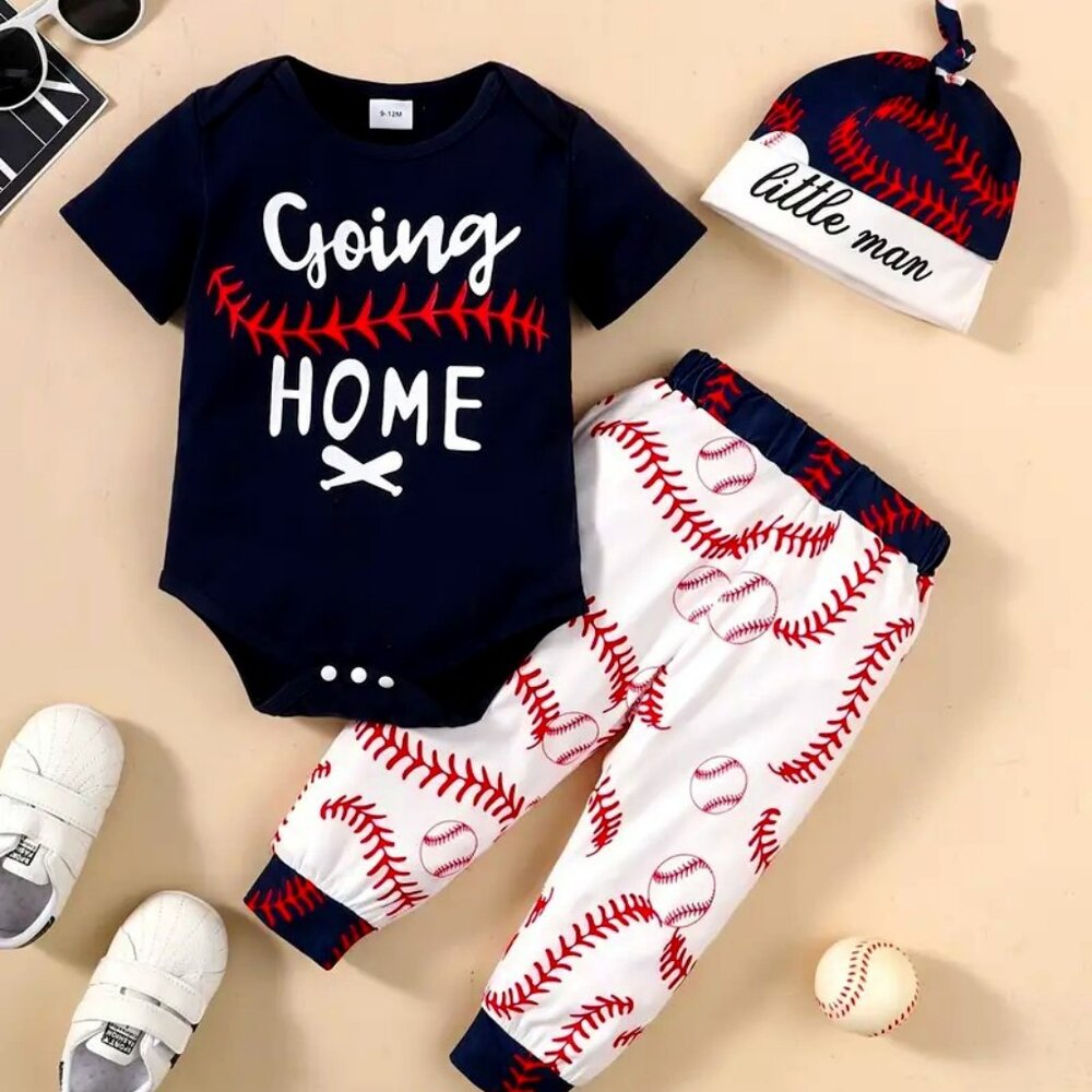 Baby Baseball  "Going Home" Outfit